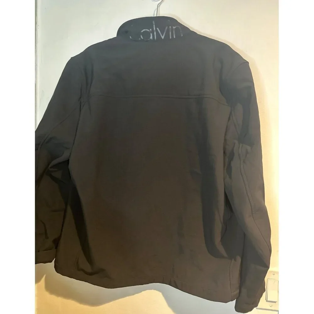 Calvin Klein Men’s L Black Jacket Water-Resistant Breathable Preppy fall holiday